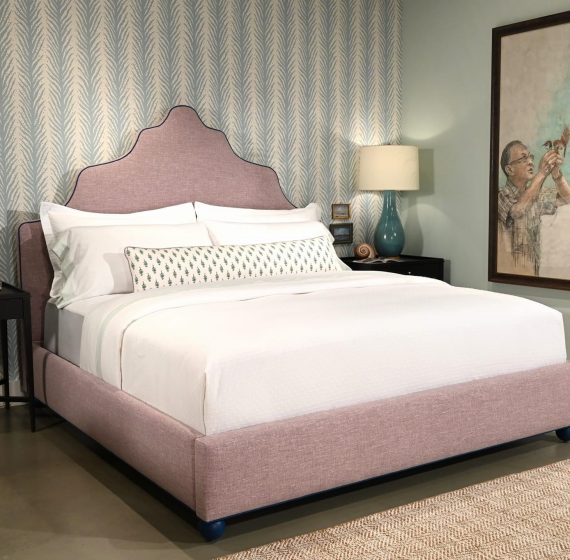 Best modern interior designers in Cumming A white bed in a bedroom, possibly with matching white furniture or contrasting bedding for a clean, modern look.